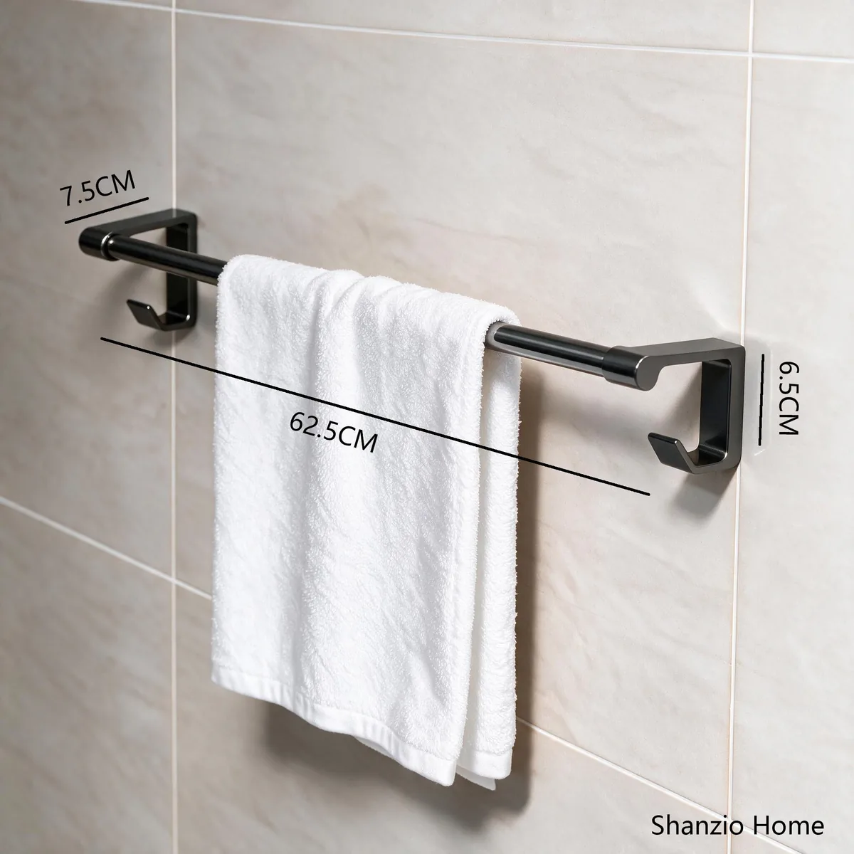 Mirror-Polished Gunmetal Grey Wall‑Mount Bathroom Accessories Set 001 - View 4