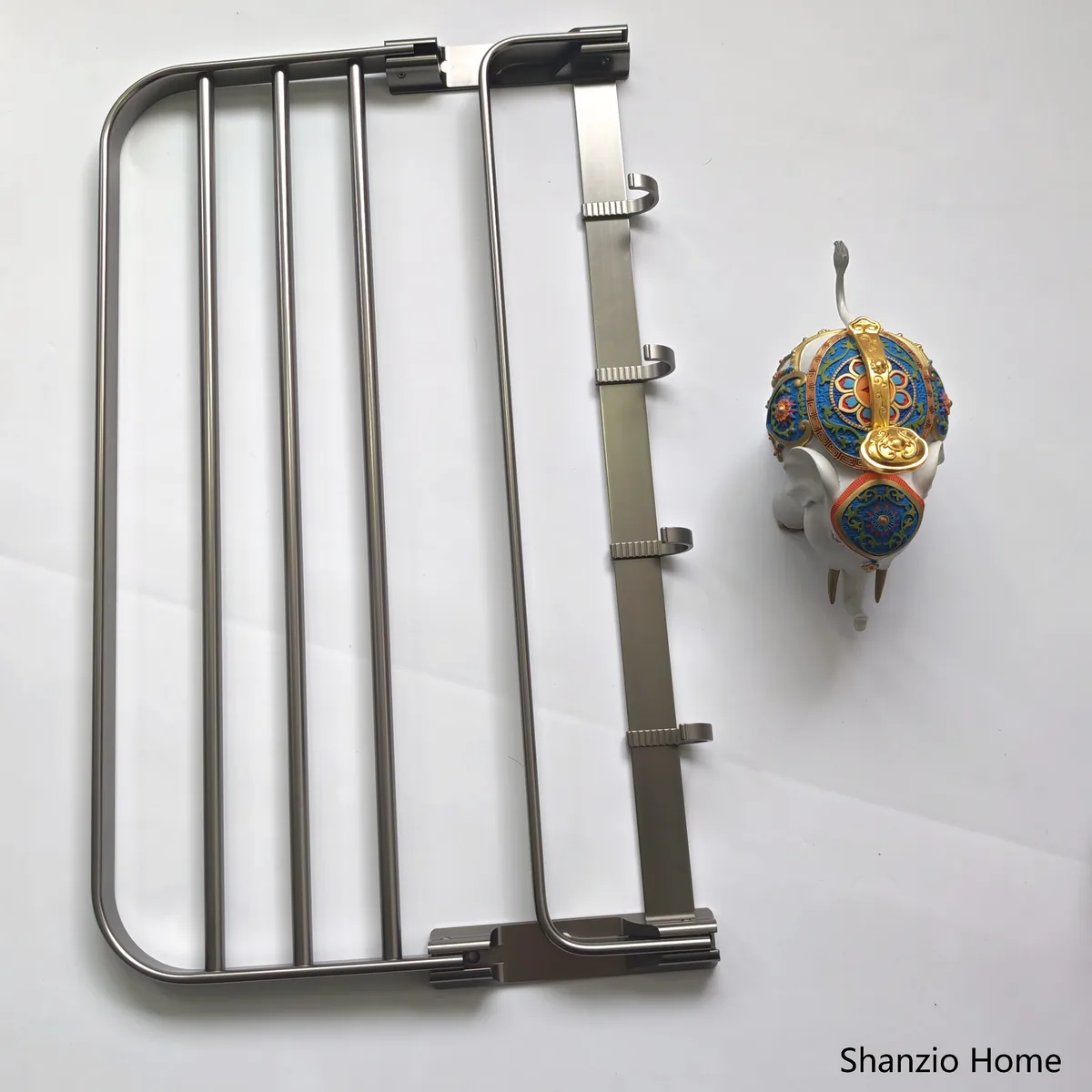 Mirror-Polished Gunmetal Grey Wall‑Mount Bathroom Accessories Set 001